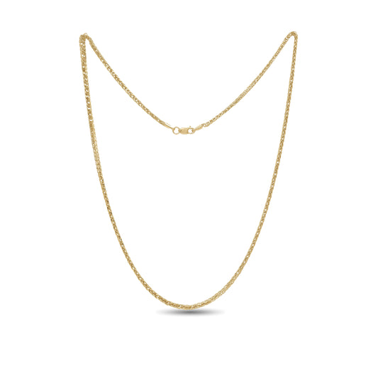 18k Gold Rope Chain Necklace 4g | Elegant Daily Wear Chain | Jamal Al Muhra