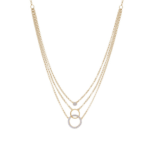18k Gold Classic Round Pendant Necklace | Timeless Minimal Design | Jamal Al Muhra