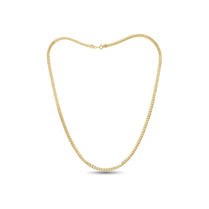 18k Gold Flat Link Chain 5.6g | Elegant Everyday Necklace | Jamal Al Muhra