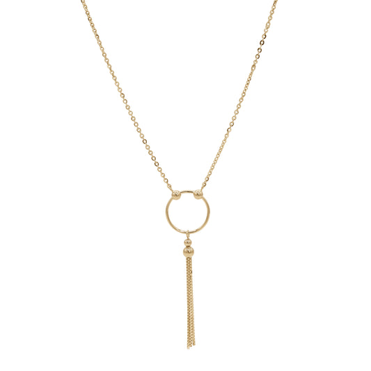 18k Gold Oval Drop Pendant Necklace | Elegant Minimal Design | Jamal Al Muhra