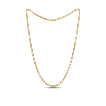 18k Gold Braided Chain 8.4g | Elegant Textured Necklace | Jamal Al Muhra