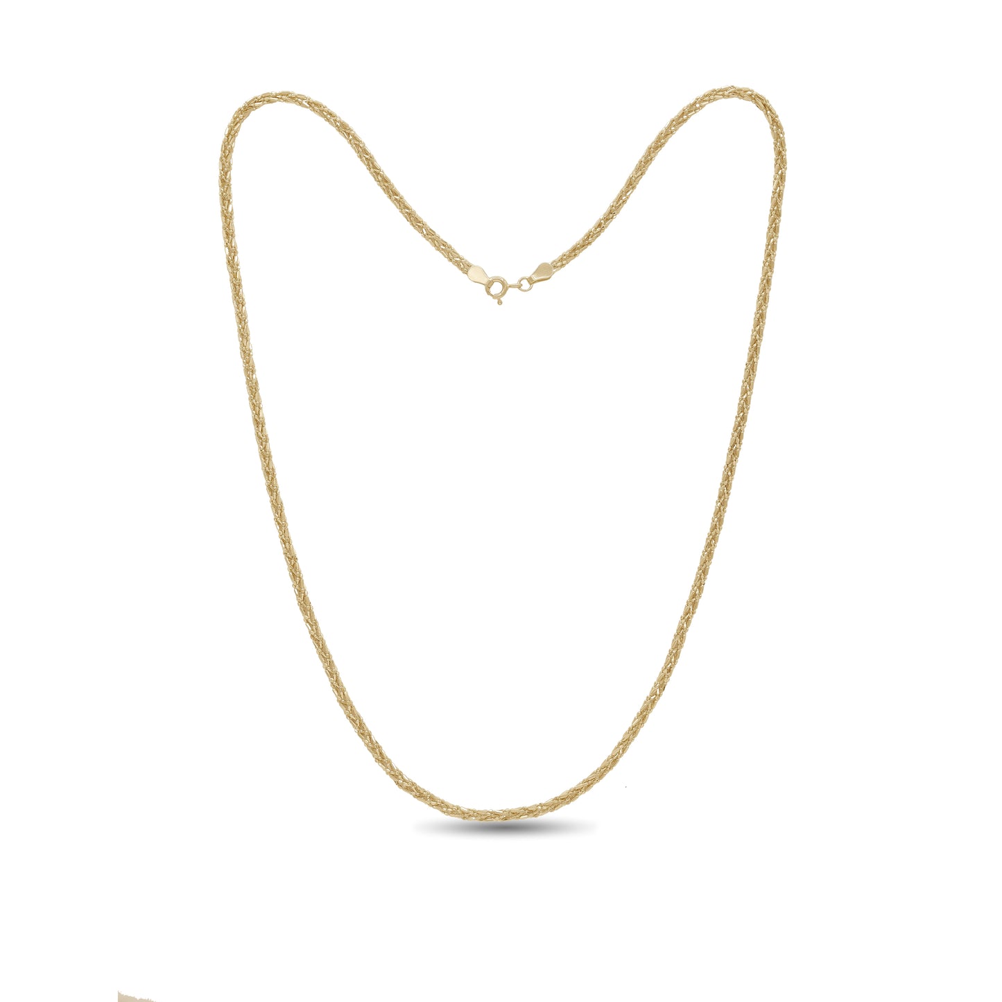 18k Gold Braided Chain 8.8g | Luxury Gold Necklace | Jamal Al Muhra