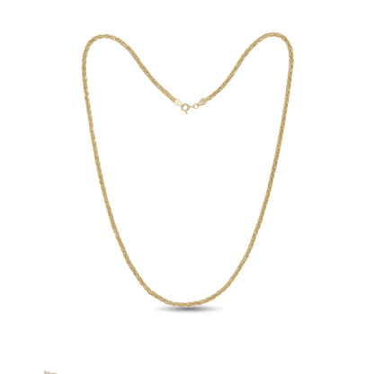 18k Gold Braided Chain 8.8g | Luxury Gold Necklace | Jamal Al Muhra