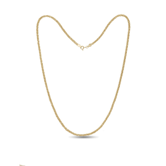 18k Gold Braided Chain 8.8g | Luxury Gold Necklace | Jamal Al Muhra