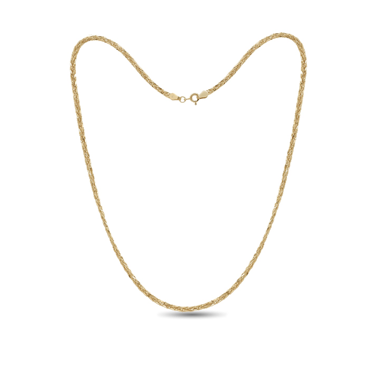 18k Gold Modern Link Chain 8g | Stylish Everyday Necklace | Jamal Al Muhra