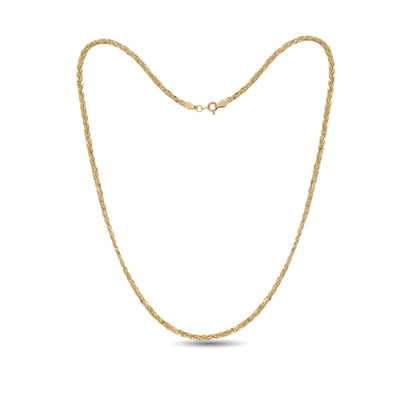 18k Gold Modern Link Chain 8g | Stylish Everyday Necklace | Jamal Al Muhra