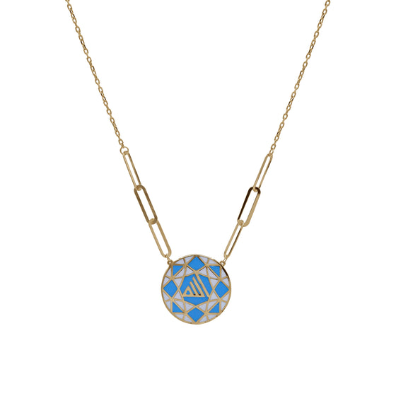Blue Mosaic Necklace