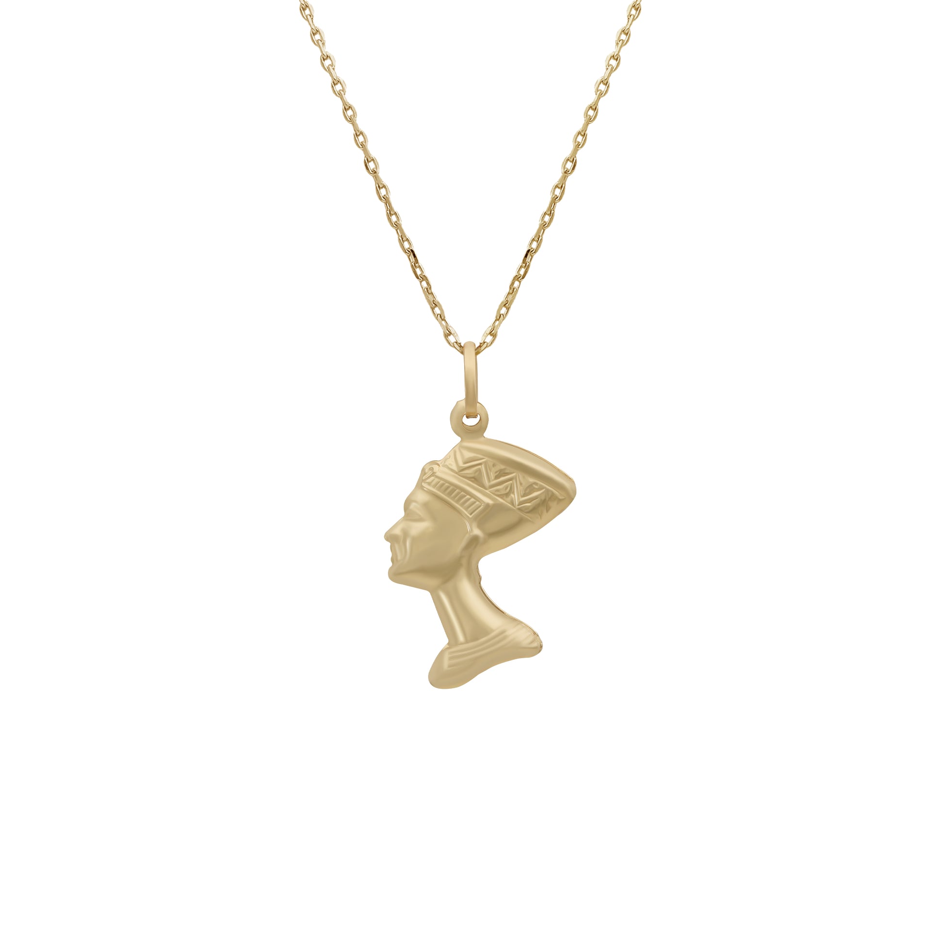 Nefertiti Pendant - 18k Yellow Gold from Jamal Al Muhra