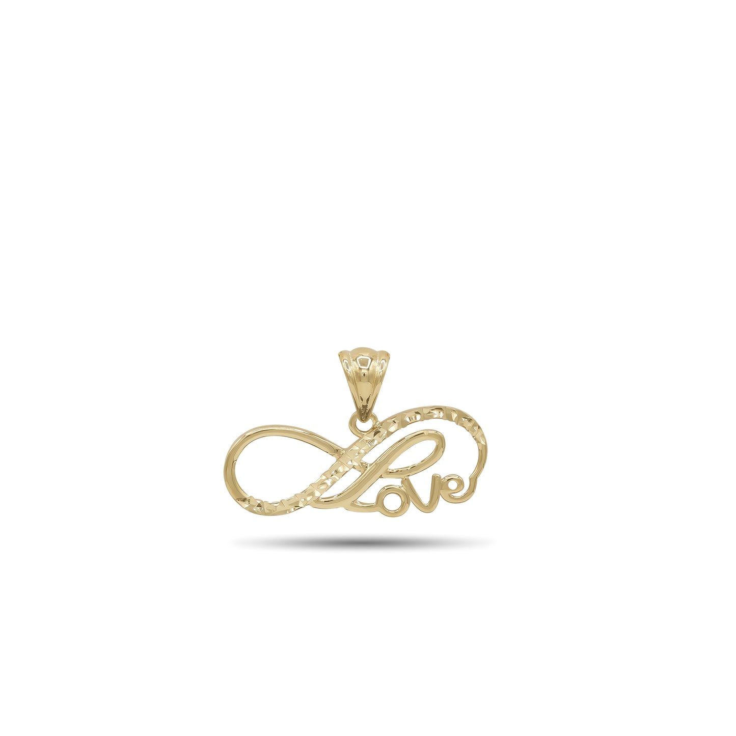18k Yellow Gold Infinity Love Pendant | Jamal Al Muhra