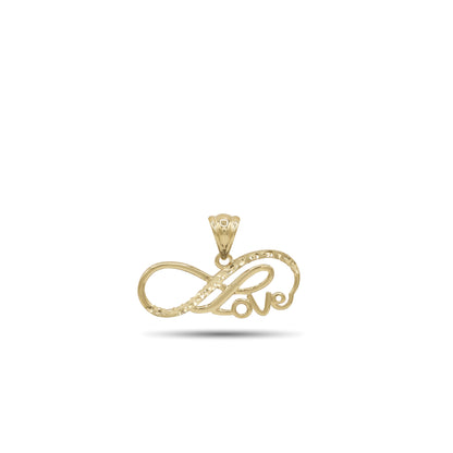 18k Yellow Gold Infinity Love Pendant | Jamal Al Muhra