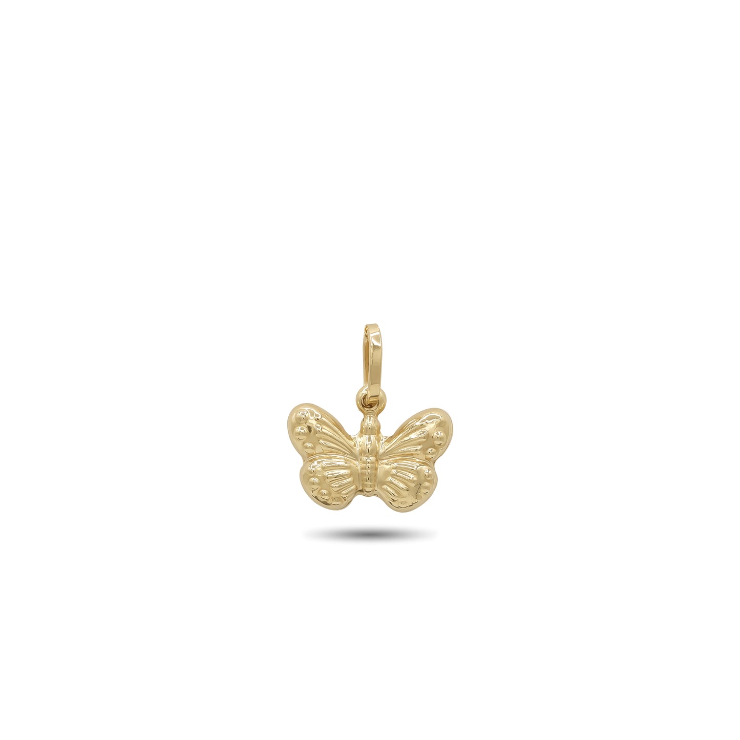 18k Yellow Gold Butterfly Pendant | Jamal Al Muhra