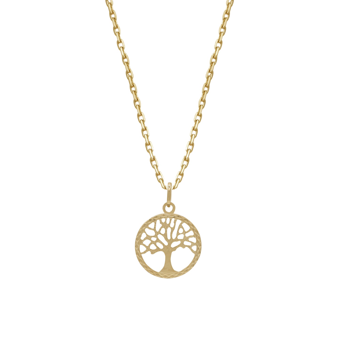 18k Yellow Gold Tree of Life Pendant Necklace | Jamal Al Muhra