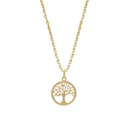 18k Yellow Gold Tree of Life Pendant Necklace | Jamal Al Muhra