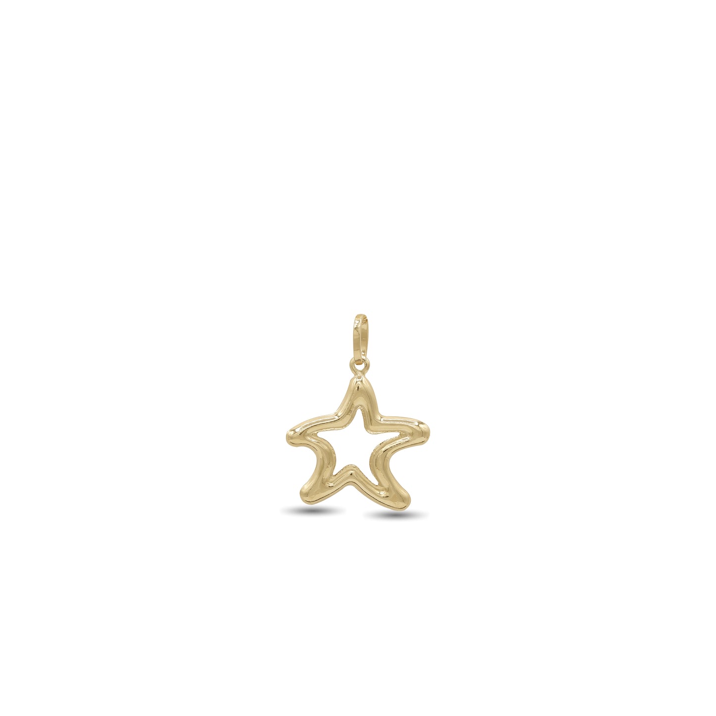 18k Yellow Gold Star Pendant | Jamal Al Muhra