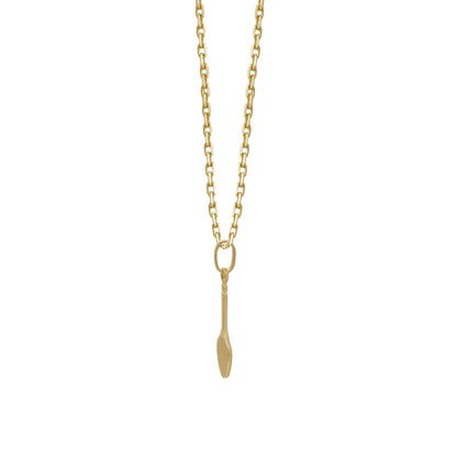 18k Yellow Gold Tennis Racquet Pendant Necklace | Jamal Al Muhra