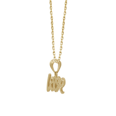 18k Yellow Gold “Love” Pendant | Jamal Al Muhra