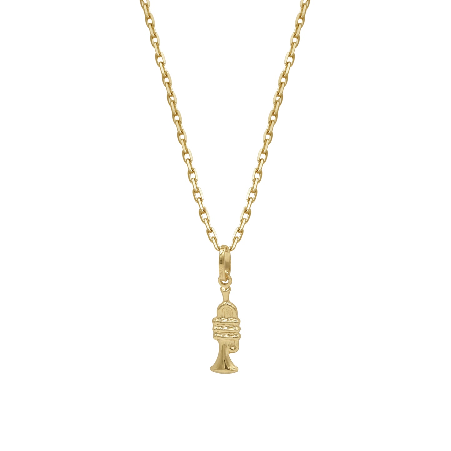 18k Gold Drum Pendant Necklace | Musical Jewelry | Jamal Al Muhra