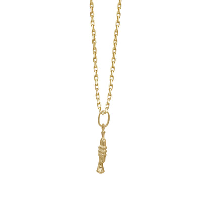18k Gold Drum Pendant Necklace | Musical Jewelry | Jamal Al Muhra