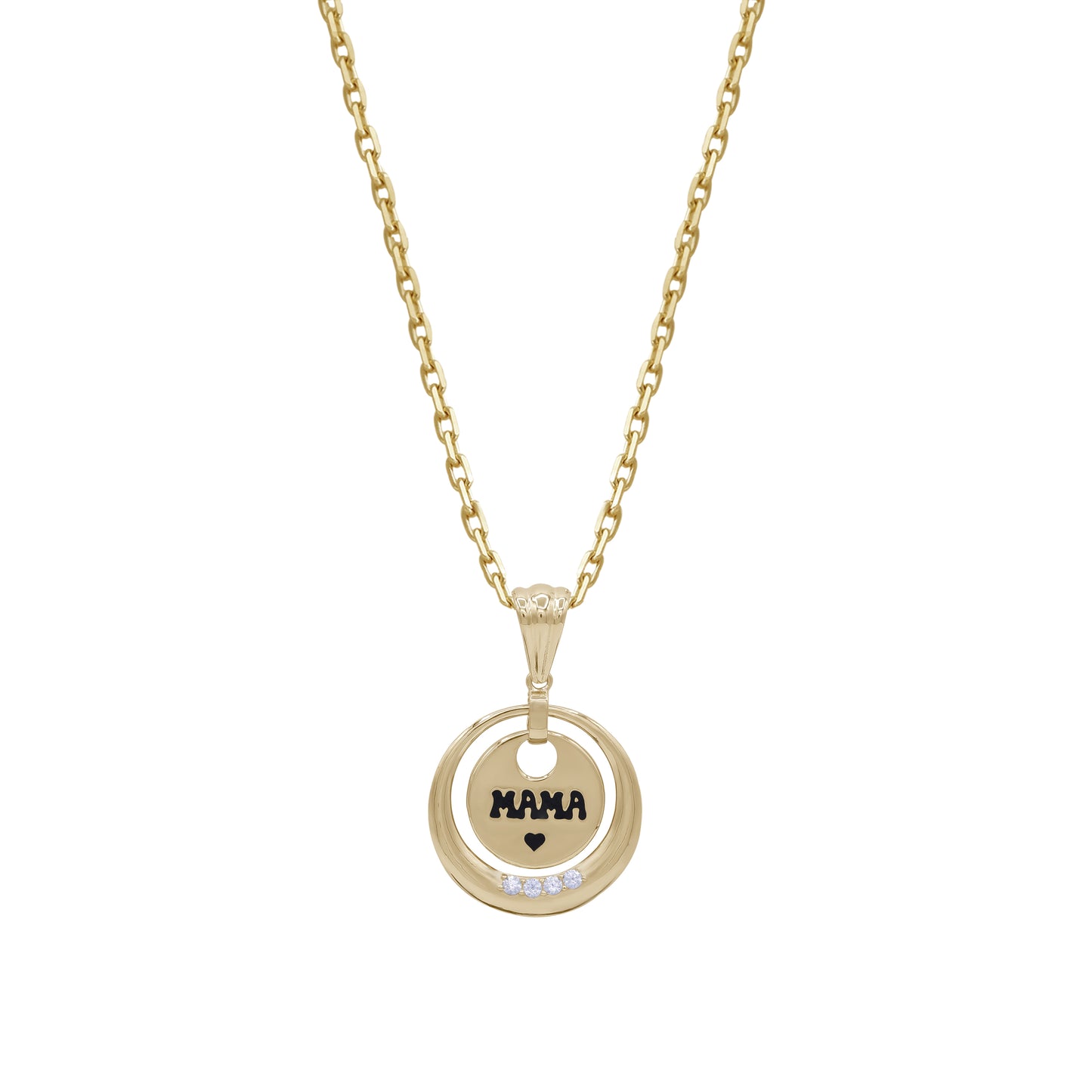 18k Gold “MAMA” Pendant Necklace | Special Gift for Mothers | Jamal Al Muhra