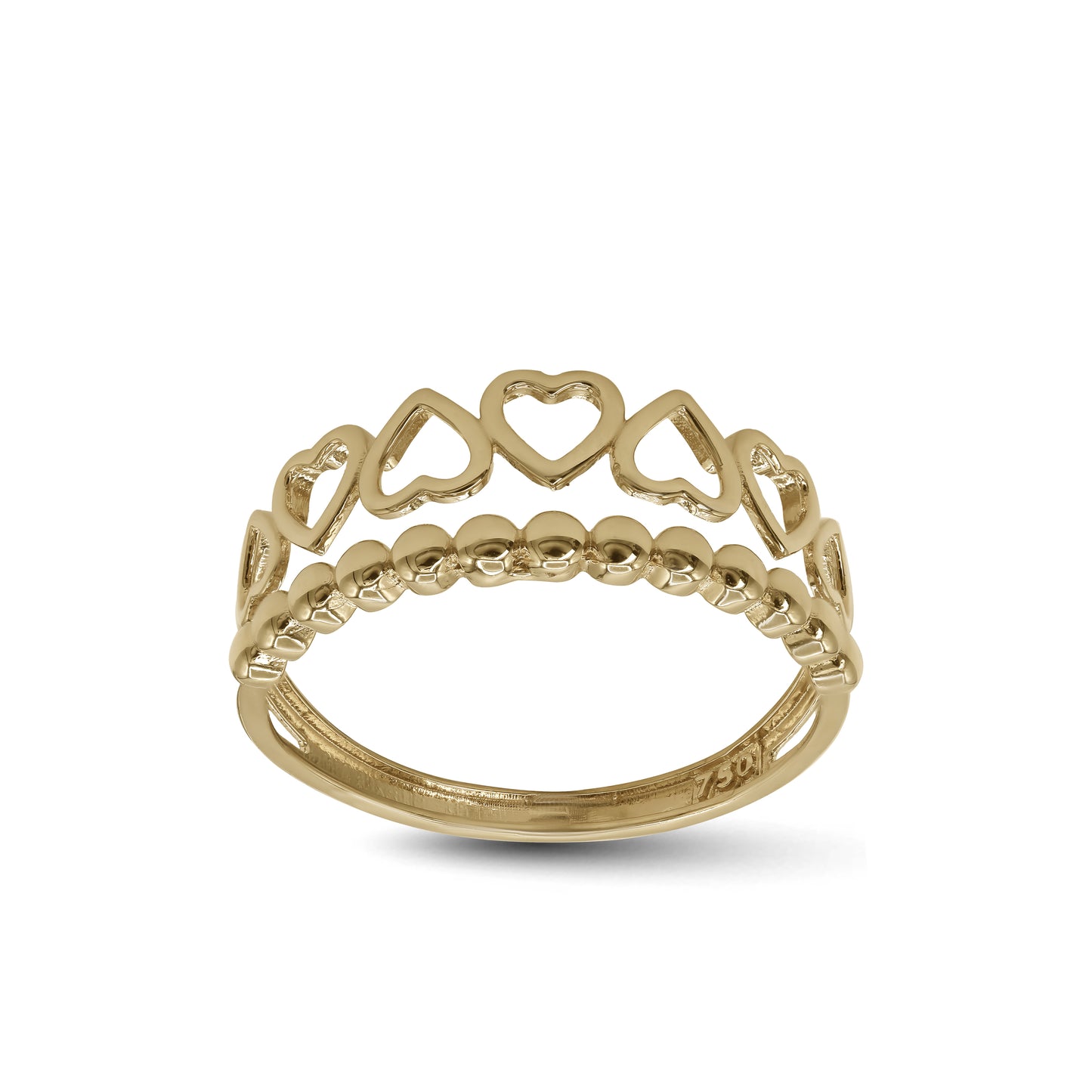 Heart Motif Ring | 18k Yellow Gold