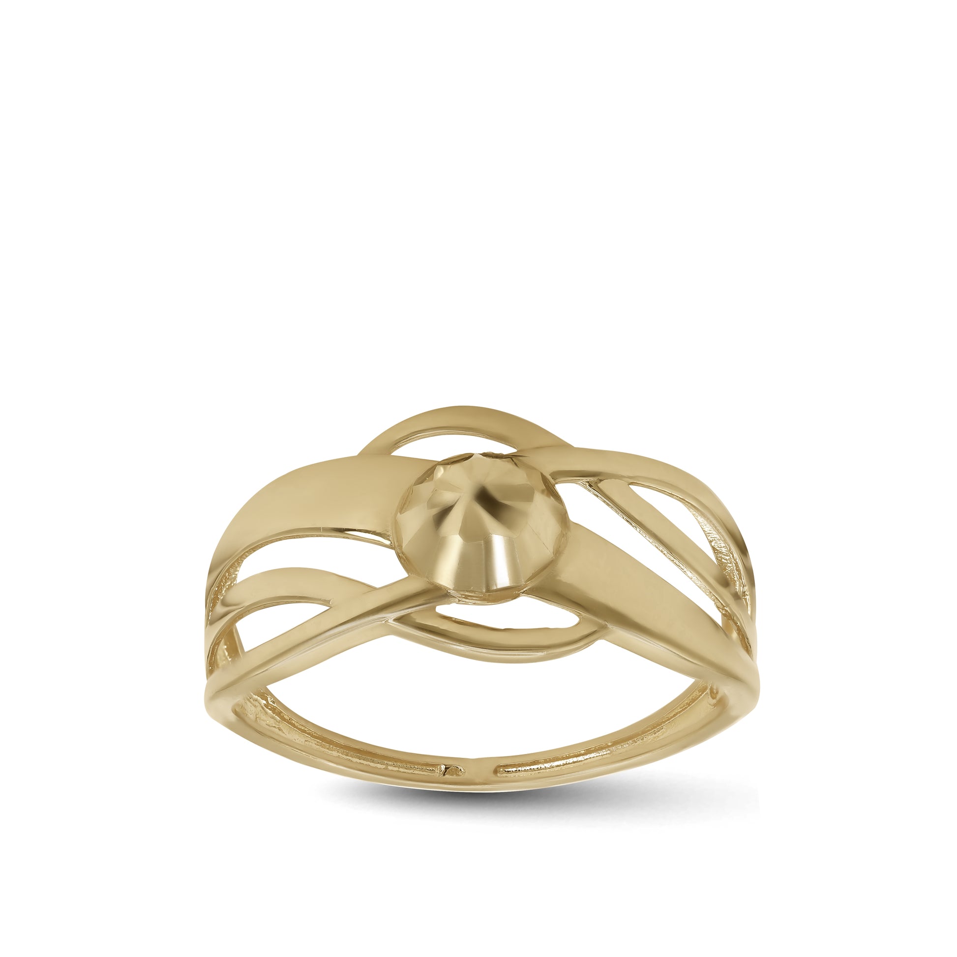 Round Center Statement Ring | 18k Yellow Gold