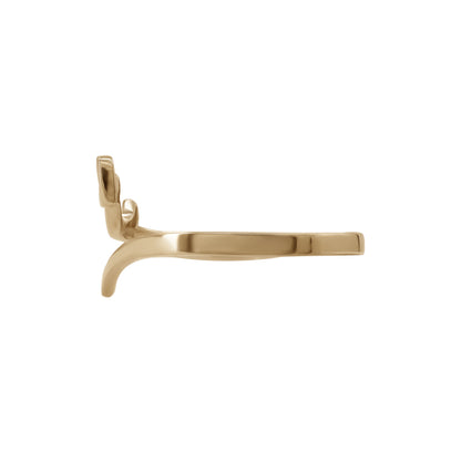 Letter Saad Ring | 18k Yellow Gold
