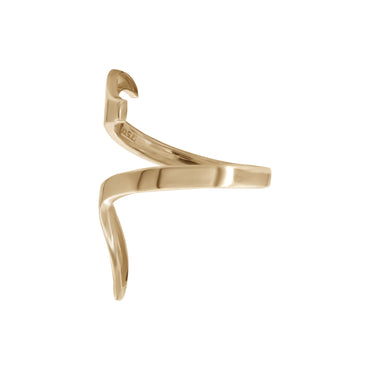 Letter Haa Ring | 18k Yellow Gold
