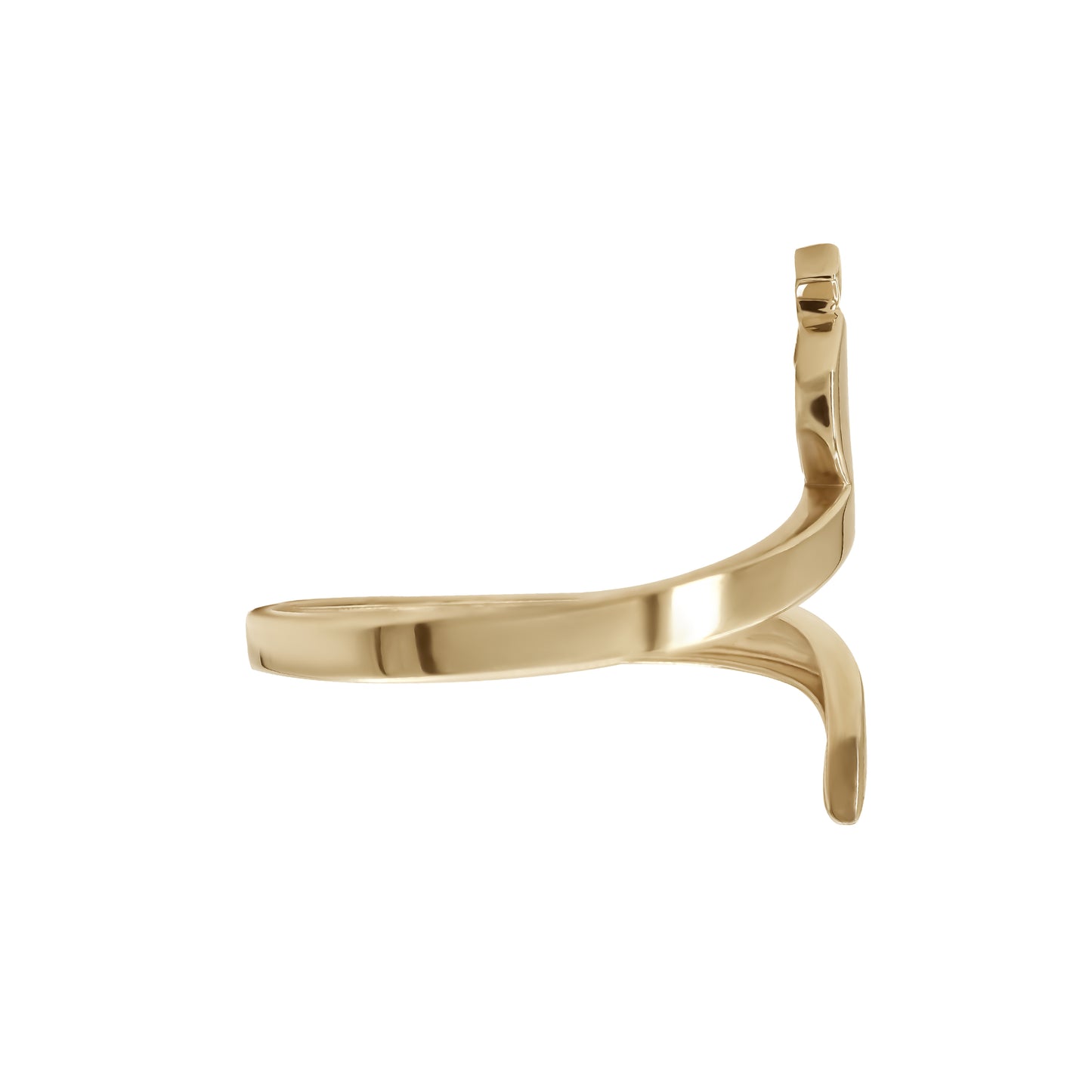 Letter Ghain Ring | 18k Yellow Gold