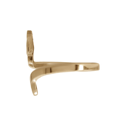 Letter Sheen Ring | 18k Yellow Gold
