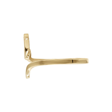 Letter Kaaf Ring | 18k Yellow Gold