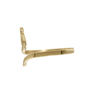 Letter Qaaf Ring | 18k Yellow Gold