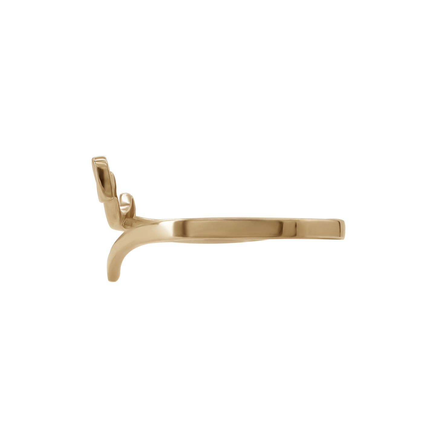 Letter Daad Ring | 18k Yellow Gold