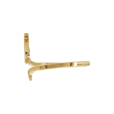 Letter Dhal Ring | 18k Yellow Gold