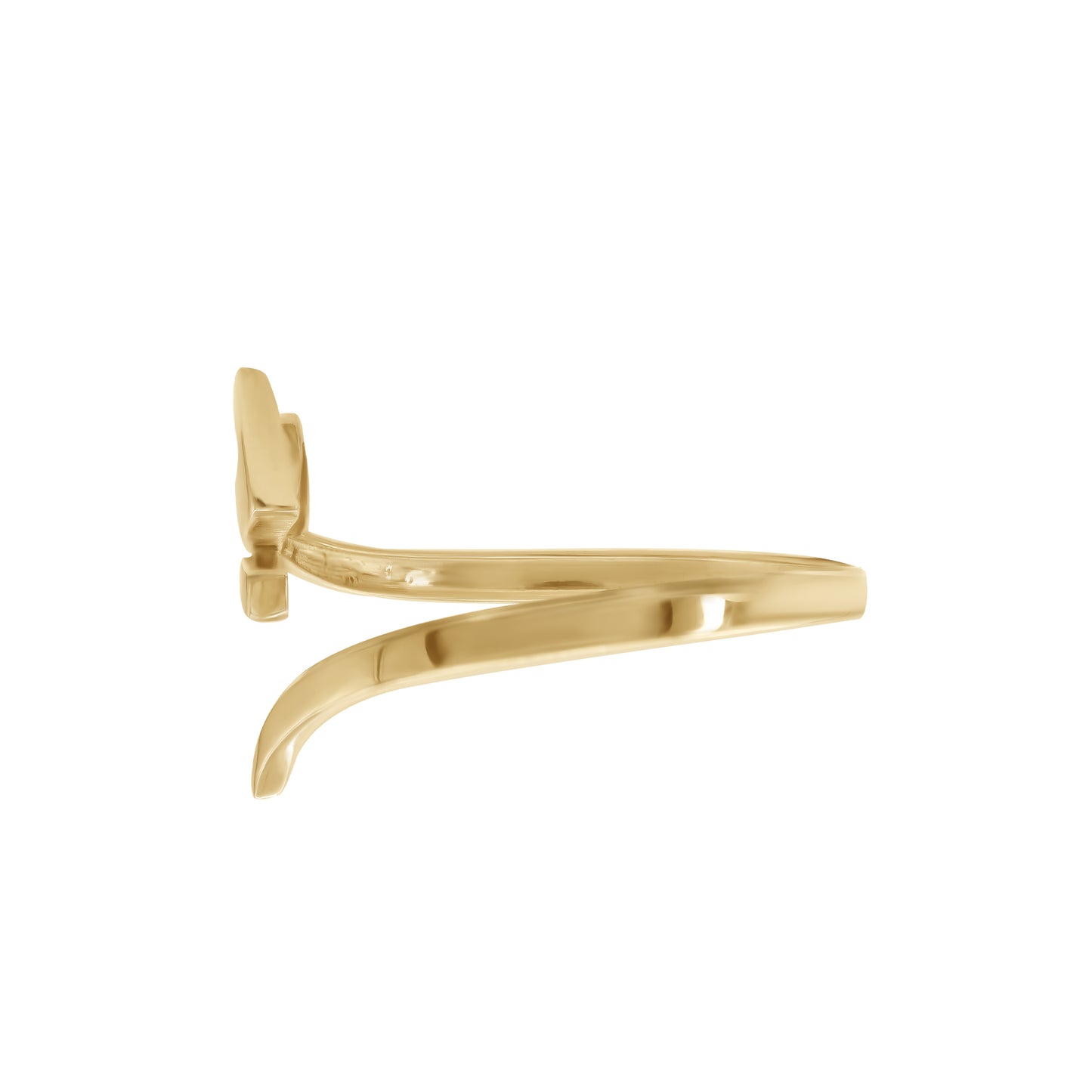 Letter Baa Ring | 18k Yellow Gold