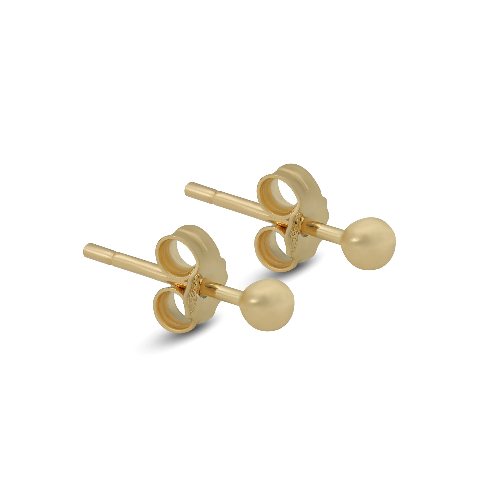 Jamal Al Muhra Premium 18K Yellow Gold Stud Earrings