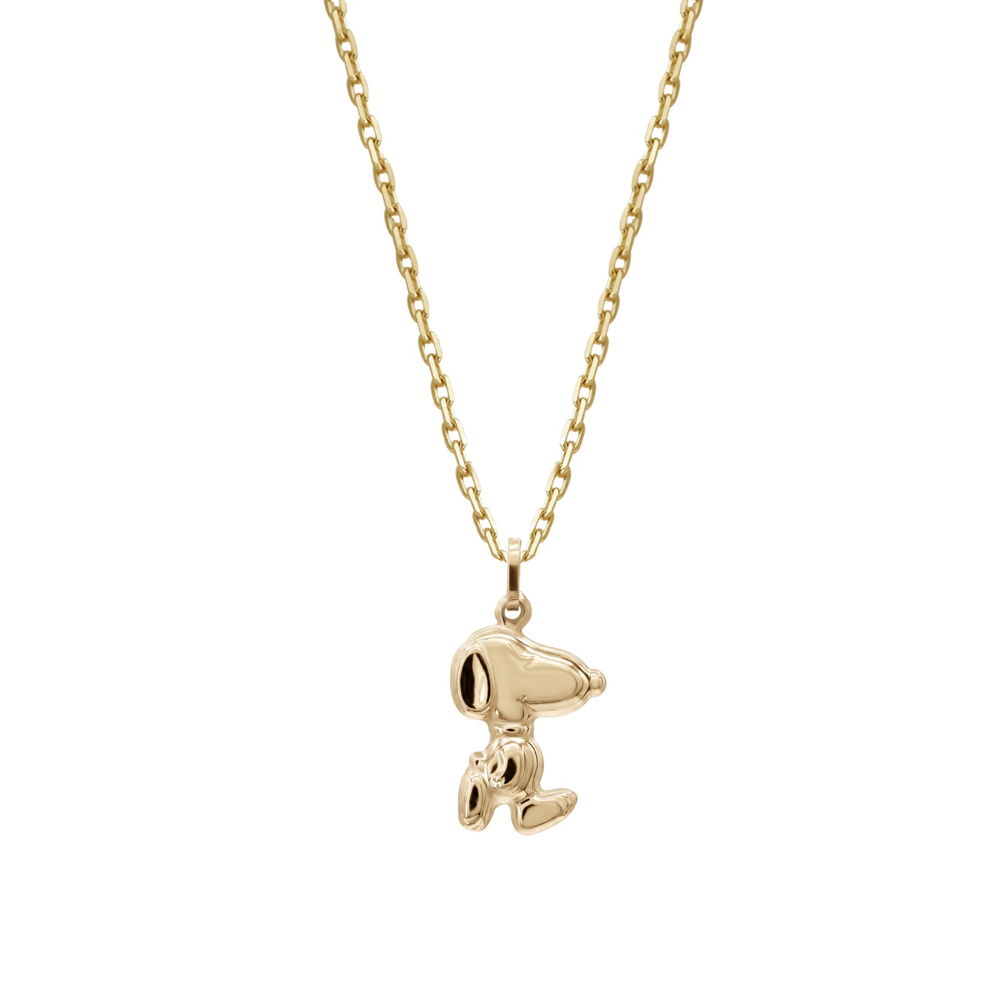 Snoopy Pendant Necklace | 18k Yellow Gold