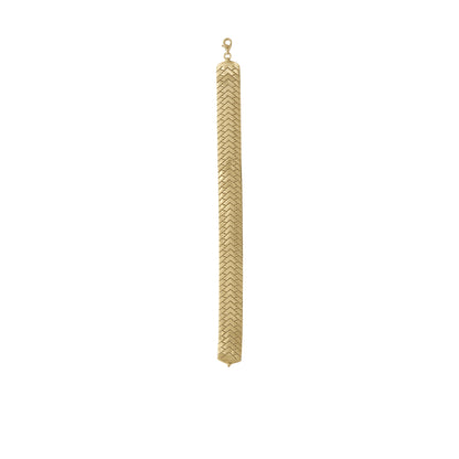 18k Yellow Gold Wide Chevron Bracelet | Jamal Al Muhra