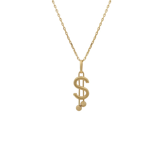 Dollar Pendant - 18k Yellow Gold from Jamal Al Muhra