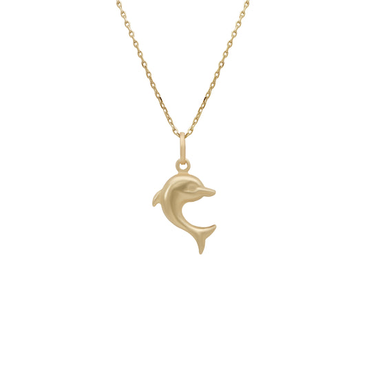 Dolphin Pendant - 18k Yellow Gold from Jamal Al Muhra