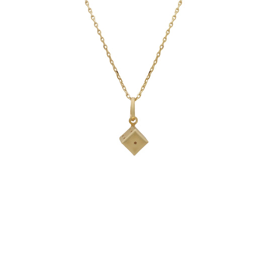 Dice Pendant - 18k Yellow Gold from Jamal Al Muhra