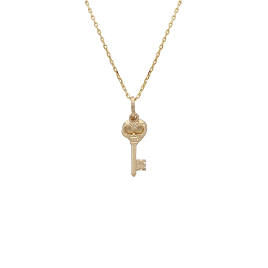 Hear and Link Key Pendant - 18k Yellow Gold from Jamal Al Muhra