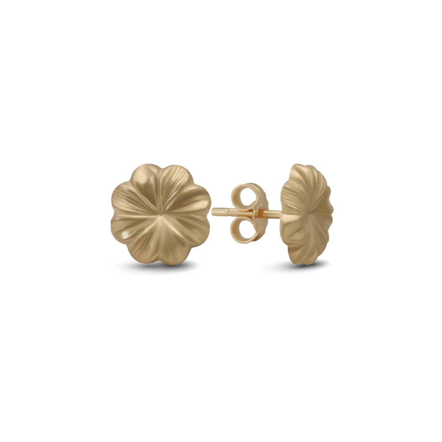 Flora Stud Earrings - 18k Yellow Gold from Jamal Al Muhra