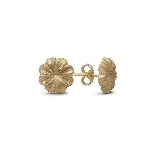 Flora Stud Earrings - 18k Yellow Gold from Jamal Al Muhra