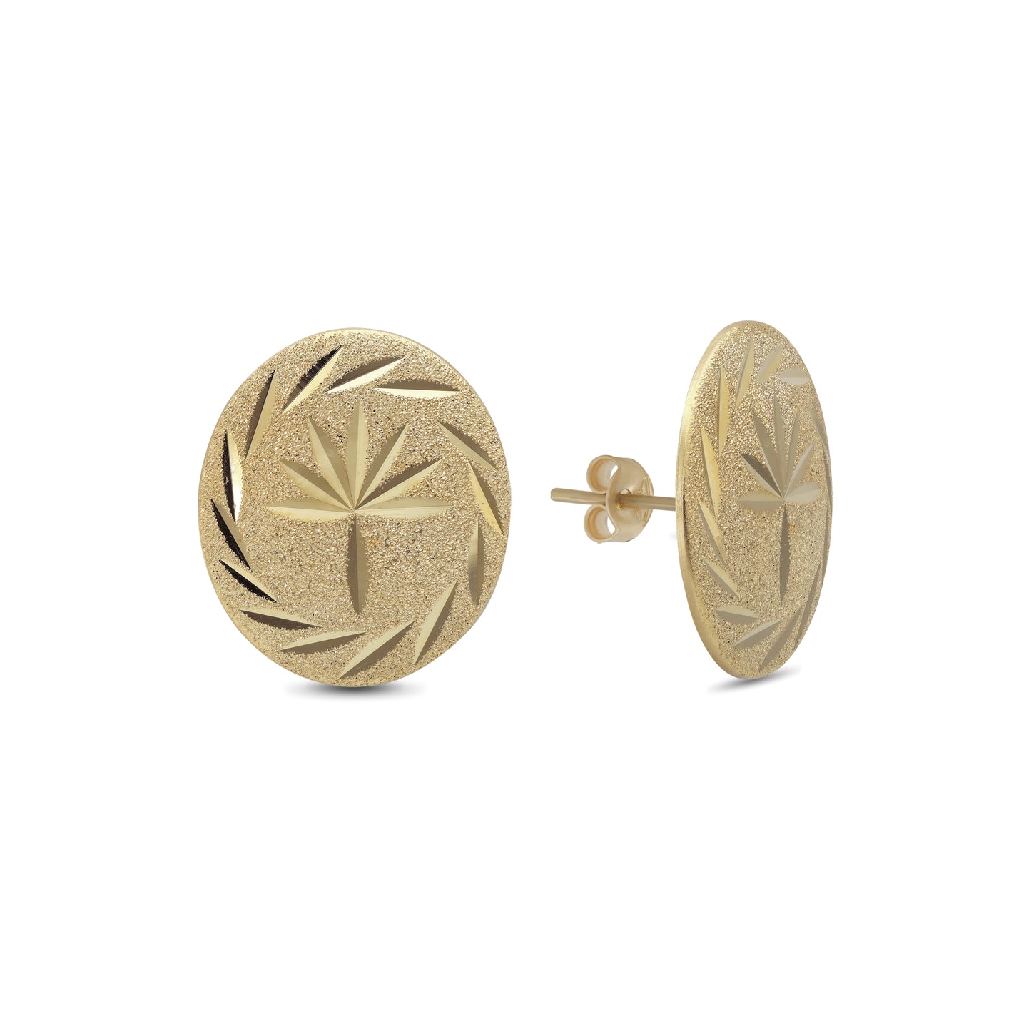 Vintage Stud Earrings - 18k Yellow Gold from Jamal Al Muhra