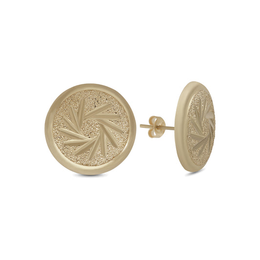 Vintage Stud Earrings - 18k Yellow Gold from Jamal Al Muhra