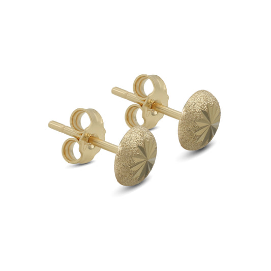 Butterfly Design Screw Stud Earrings - 18k Yellow Gold from Jamal Al Muhra