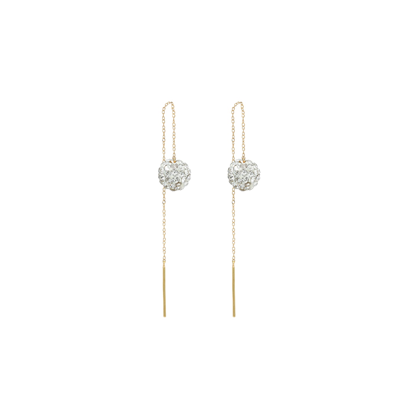 Disco Ball Tiktok Earrings - 18k Yellow & White Gold from Jamal Al Muhra