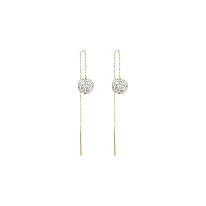 Disco Ball Tiktok Earrings - 18k Yellow & White Gold from Jamal Al Muhra