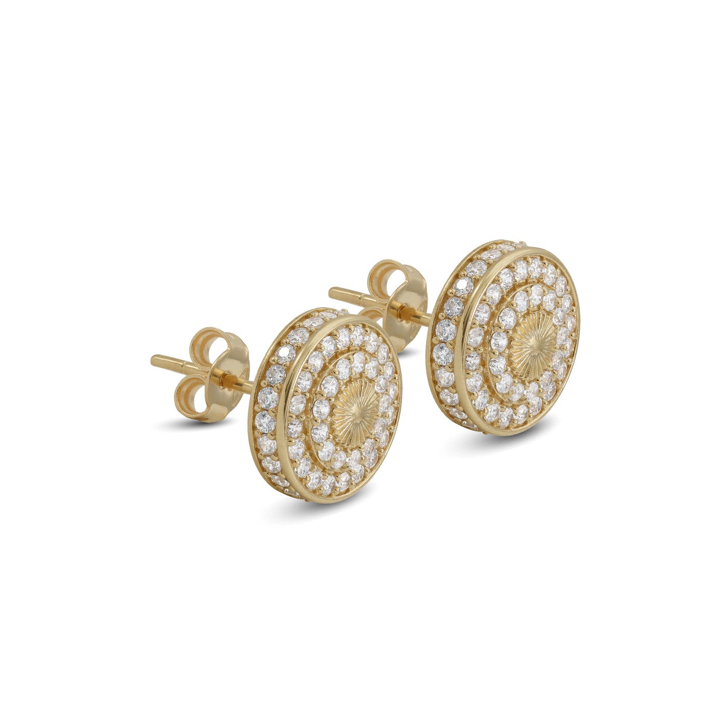 Jamal Al Muhra 18k Halo Stud Earrings